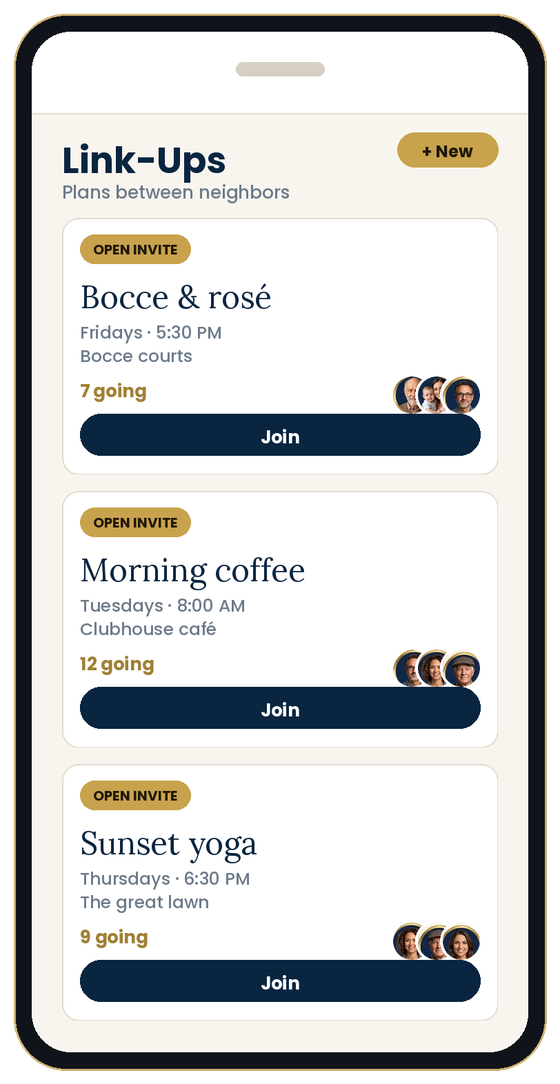 Open Link-Ups between neighbors